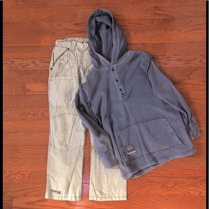 Naartje boys size 7 hoodie pants set